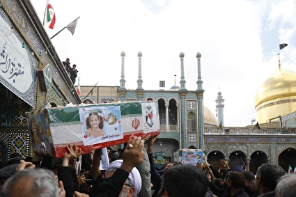 تشییع پیکر ۱۷ شهید حملات دشمن صهیونی آمریکایی - قم