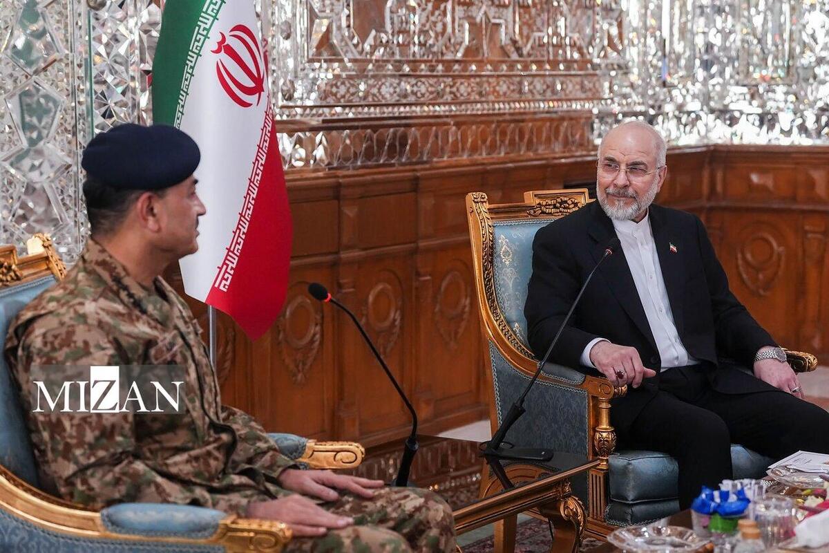 قالیباف در دیدار با فرمانده ارتش پاکستان: جمهوری اسلامی ایران برای برقراری صلح و امنیت کامل در منطقه مصمم است / لبنان جزء لاینفک آتش بس همه جانبه است