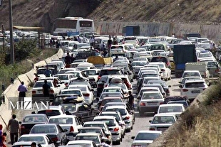 ترافیک سنگین در محور چالوس و آزادراه پردیس- تهران