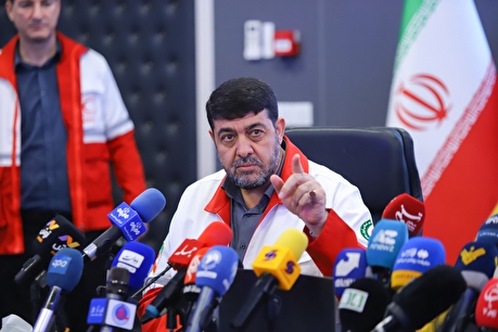 نشست خبری رئیس جمعیت هلال احمر