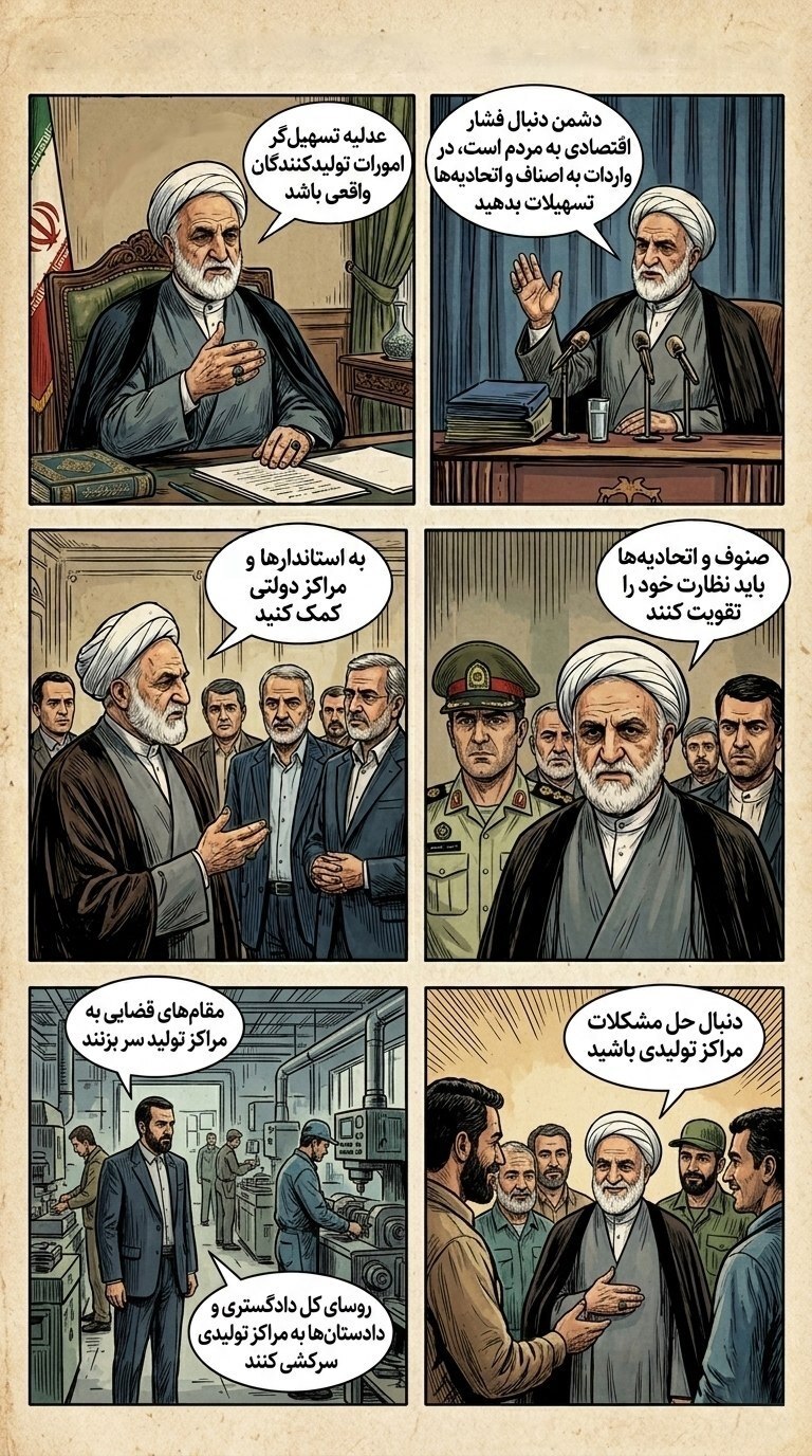 دستورات مهم رئیس قوه قضاییه در حوزه تسهیل‌گری امور اقتصادی، هم در امر تولید و هم بهبود معیشت مردم