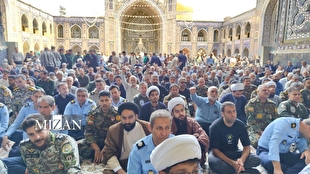 آیین گرامیداشت اربعین شهید سپهبد موسوی در حرم مطهر رضوی برگزار شد