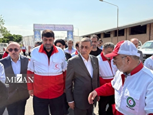 رونمایی از ناوگان موتوری و خودرویی جمعیت هلال‌احمر