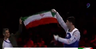دور افتخار و سجده شکر آرین سلیمی پس از قهرمانی