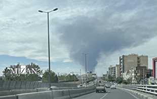 آتش‌سوزی در کارخانه تولید چسب چهارباغ