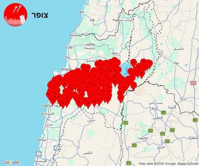 فعال شدن آژیر هشدار در شمال فلسطین اشغالی فعال شدن آژیر هشدار در شمال فلسطین اشغالی