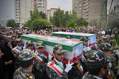 مراسم تشییع دو شهید والامقام نیروی پدافند هوایی ارتش