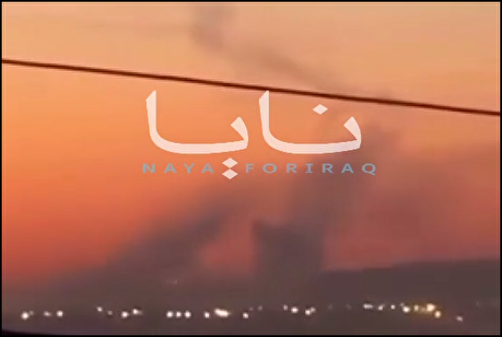 بلند شدن دود از پایگاه هوایی موفق السلطی در اردن