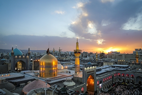 آیین اذن عزا در حرم مطهر رضوی