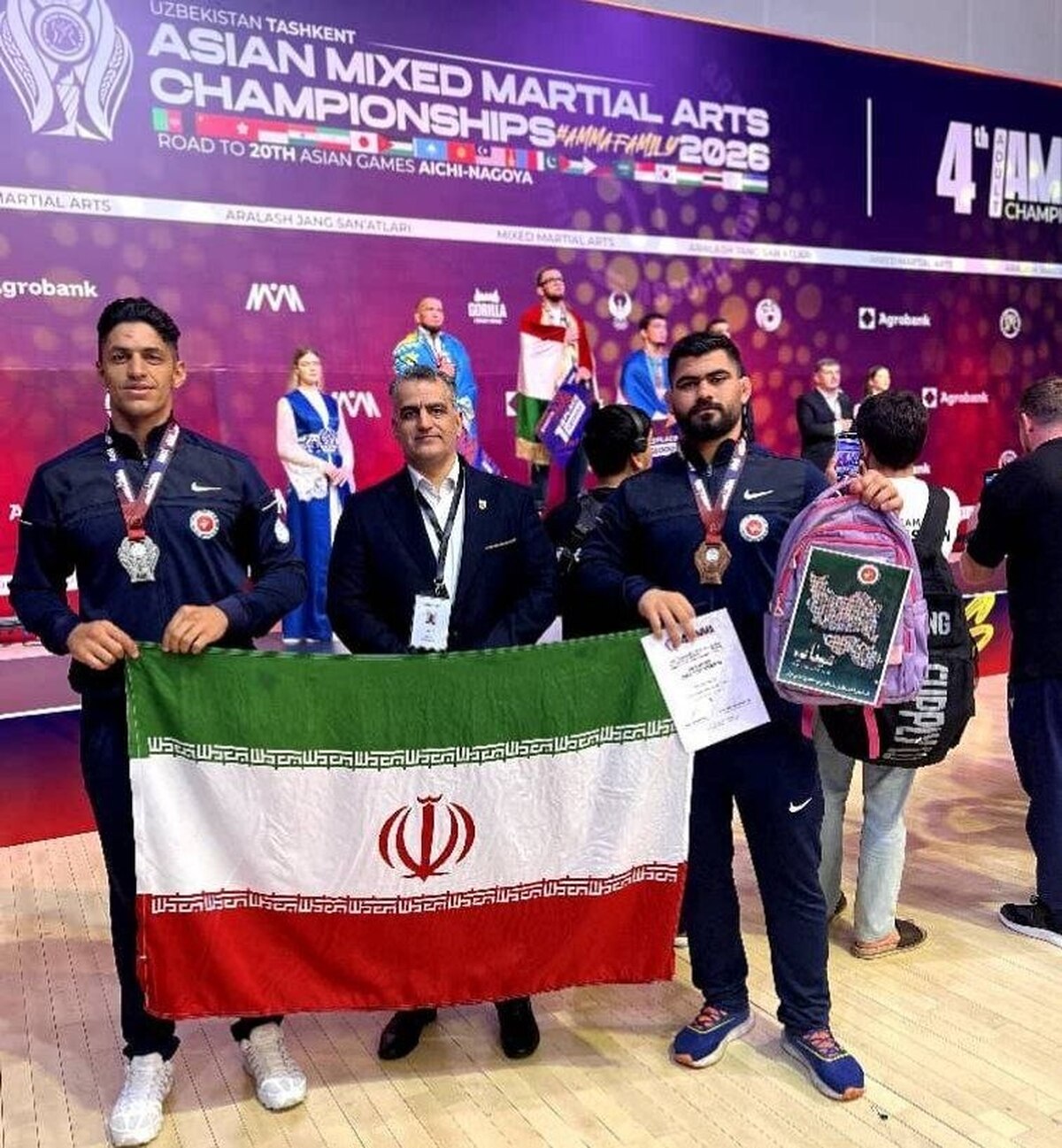 پایان کار تیم ملی MMA در رقابت&zwnj;های قهرمانی آسیا با کسب ۱۱ مدال رنگارنگ