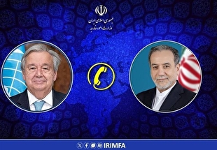 گفتگوی تلفنی دبیرکل سازمان ملل با وزیر امور خارجه ایران