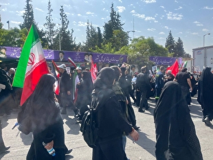 موکب سازمان بازرسی برای خدمت به عزاداران مراسم وداع برپا شد