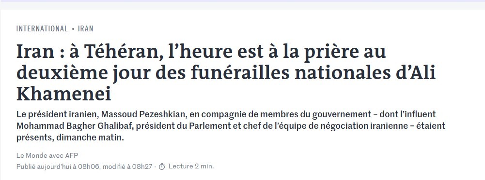 بازتاب بینالمللی مراسم وداع با رهبر شهید انقلاب بازتاب بینالمللی مراسم وداع با رهبر شهید انقلاب