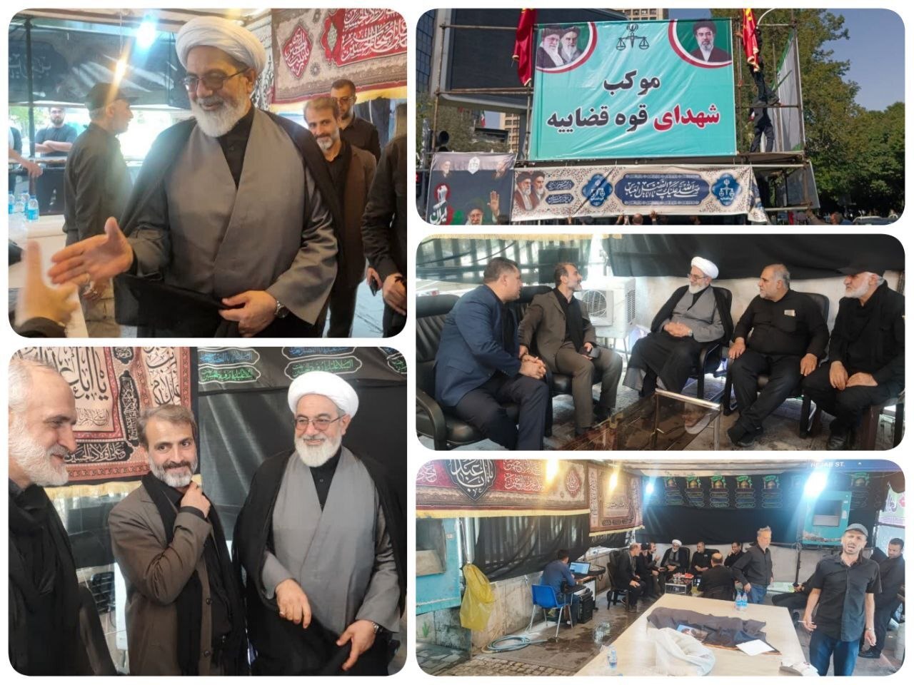 بازدید رئیس سازمان قضایی نیروهای مسلح از موکب قوه قضاییه