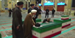 قرائت فاتحه و وداع آیت‌الله جوادی آملی با رهبر شهید انقلاب