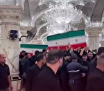 طواف پیکر‌های خانواده رهبر شهید انقلاب بر گرد ضریح امیرالمؤمنین (ع)