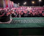 لحظاتی از ادای احترام نخست‌وزیر عراق و رئیس‌جمهور ایران به پیکر رهبر شهید در فرودگاه نجف