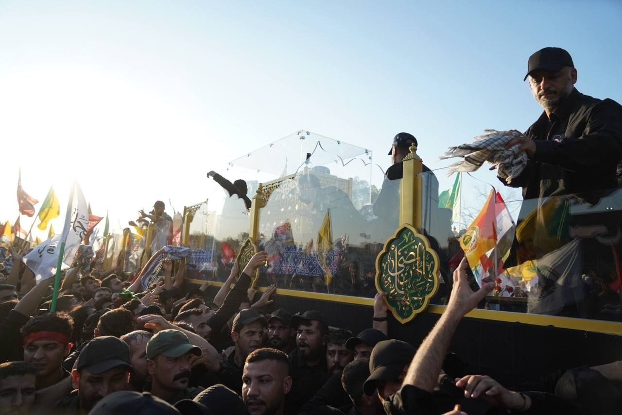 آغاز مراسم تشییع پیکر مطهر امام شهید در نجف