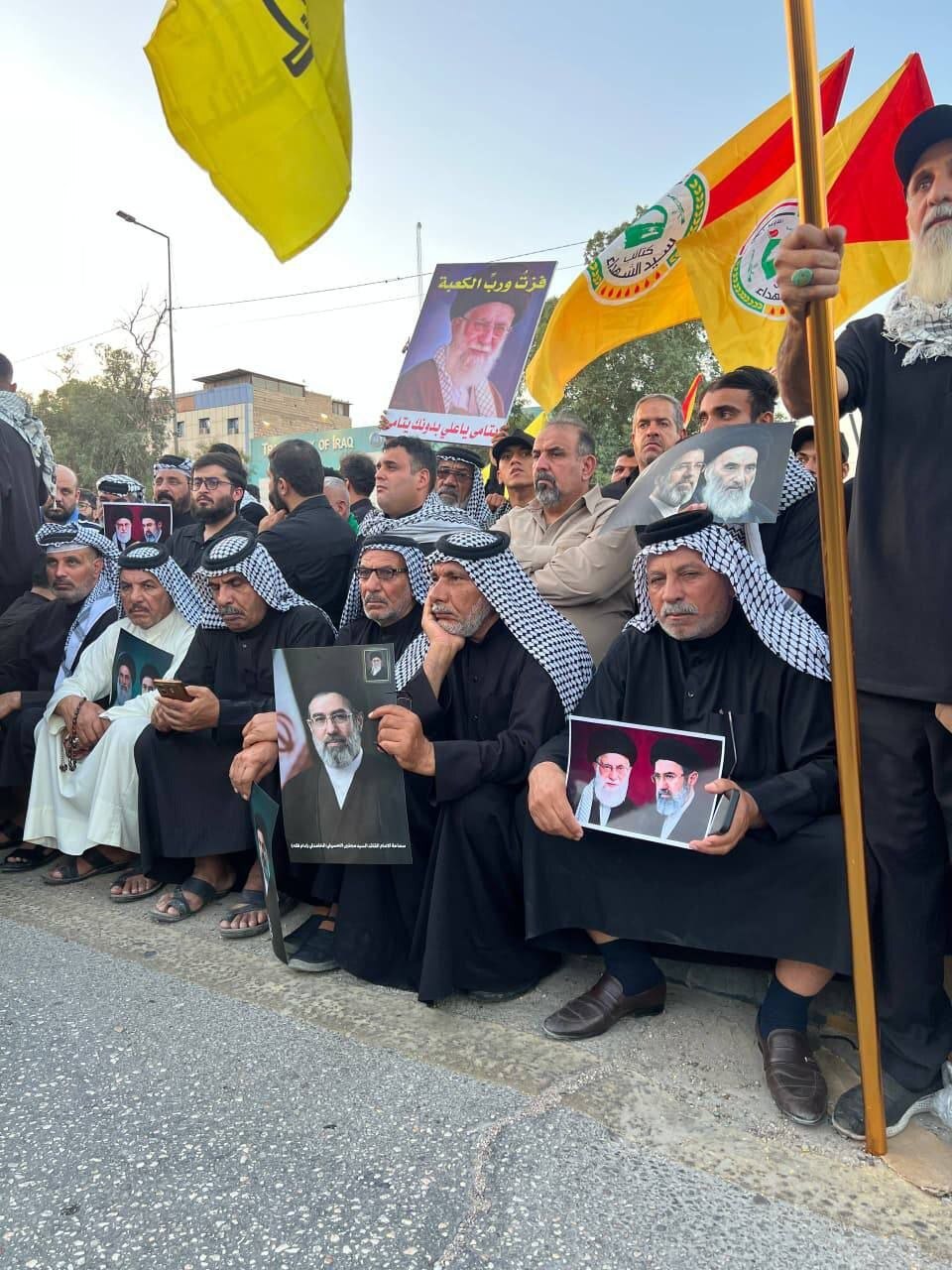 مراسم تشییع پیکر مطهر امام شهید در نجف مراسم تشییع پیکر مطهر امام شهید در نجف