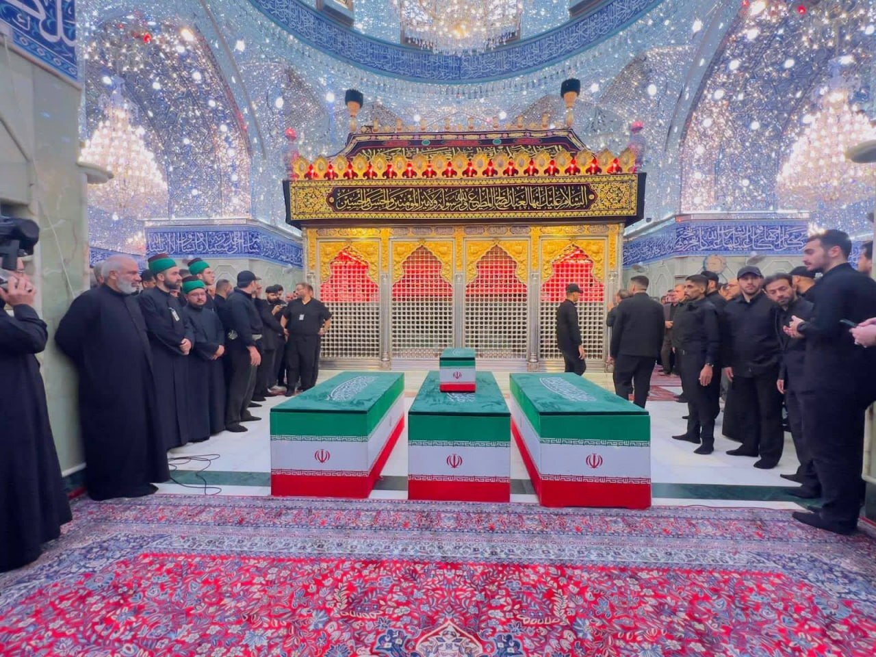 مراسم تشییع پیکر مطهر امام شهید در نجف مراسم تشییع پیکر مطهر امام شهید در نجف