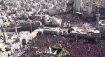 تصاویر هوایی از مراسم تشییع پیکر مطهر رهبر شهید انقلاب در مشهد مقدس