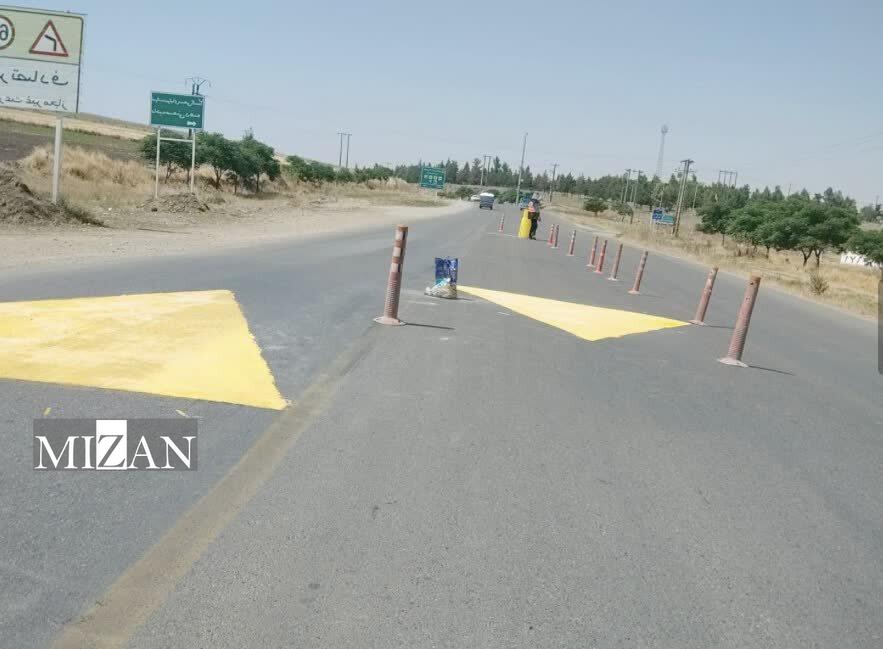 ایمنسازی سرعتگیرهای محورهای مواصلاتی کلاله