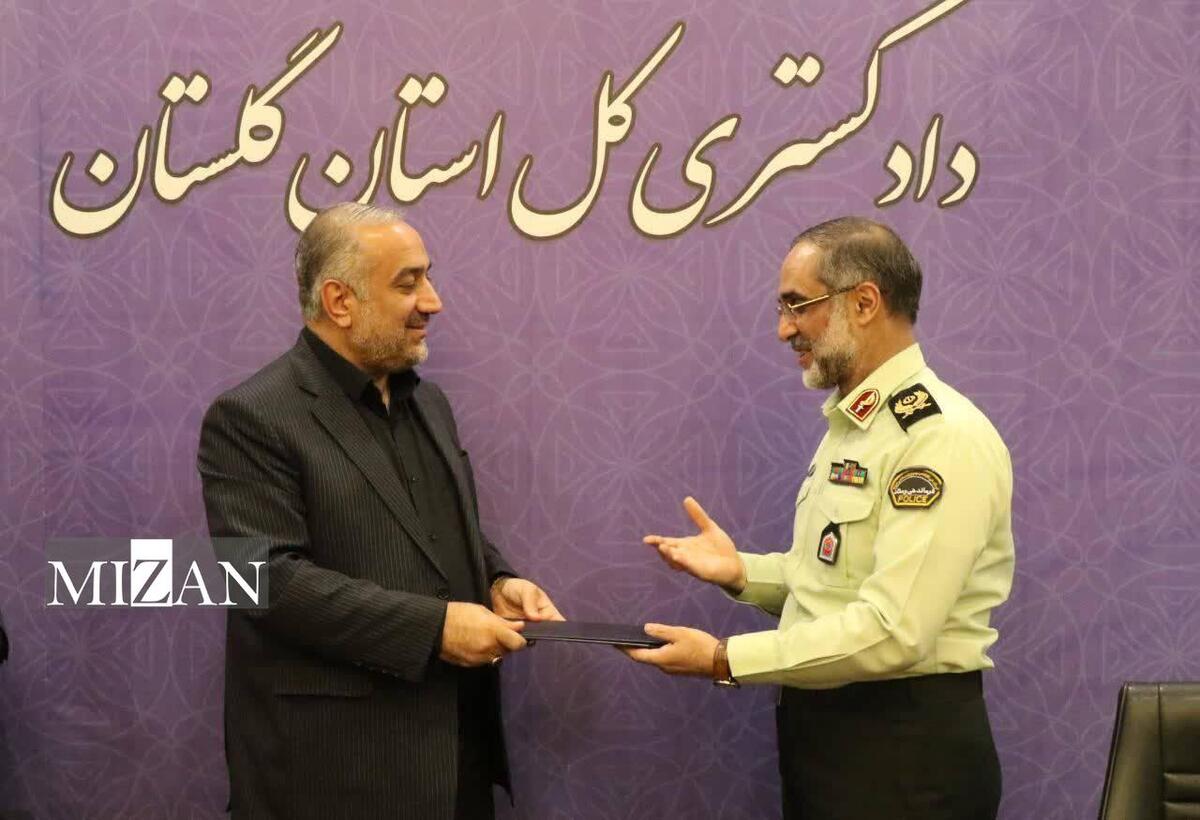 قدردانی فرمانده انتظامی گلستان از حمایت&zwnj;های قضایی برای برقراری امنیت در استان