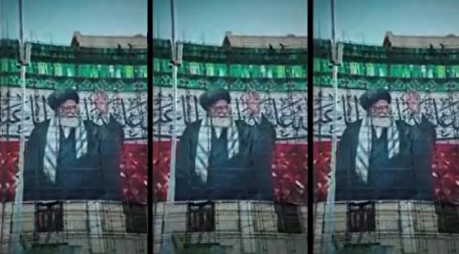مصلی آماده یک وداع با پیکر رهبر شهید