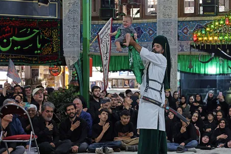 عزاداری تاسوعا حسینی (ع) در تکیه تجریش