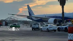 برخورد هواپیما با سازه رادار در فرودگاه ترکیه