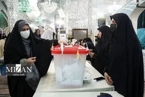 حضور مردم پای صندوق‌های رای