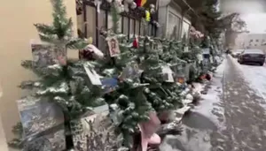 یادمان کریسمس شهدای غزه در مسکو