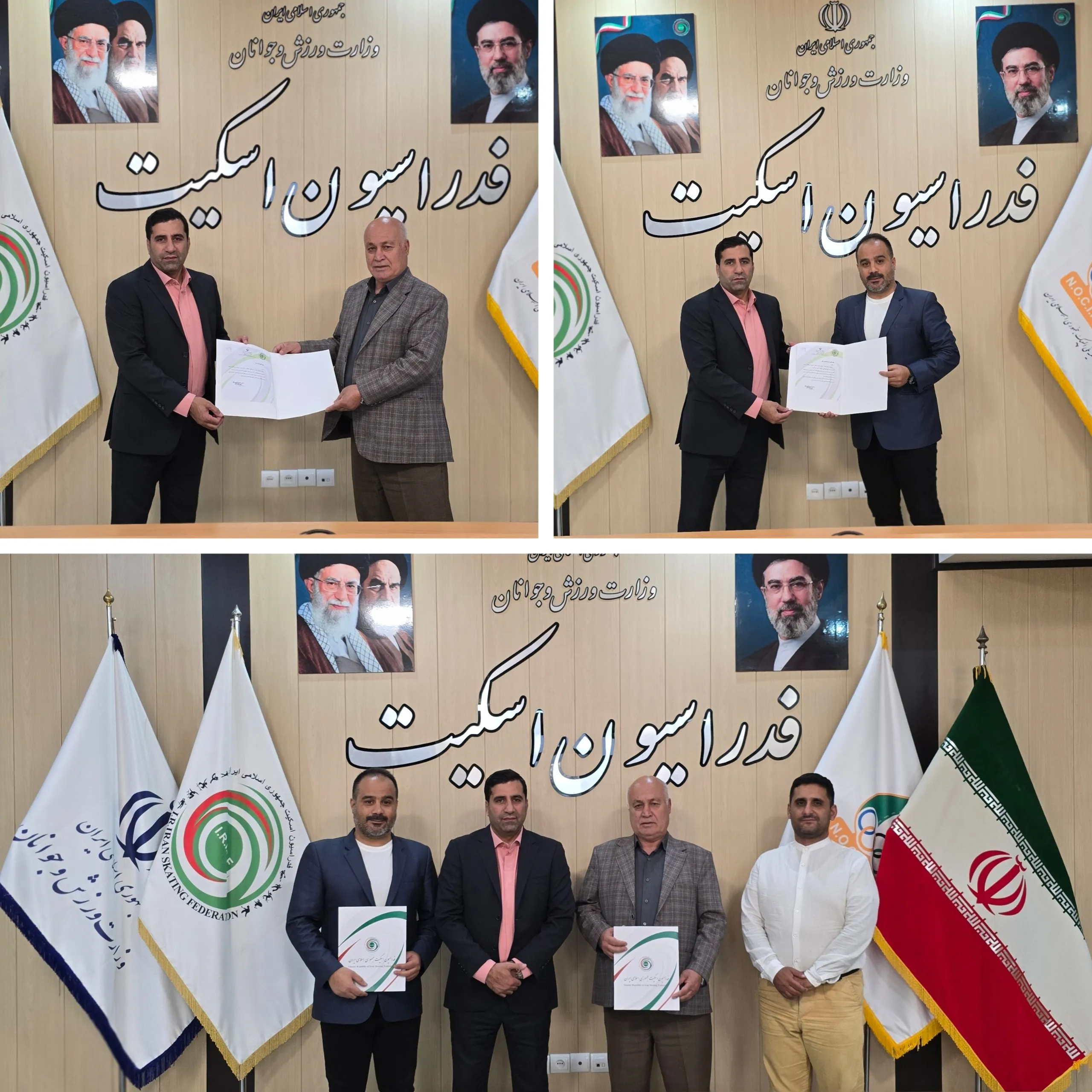 اهدای احکام سرپرست نایب رییسی، دبیرکلی و خبرگان ورزشی فدراسیون اسکیت
