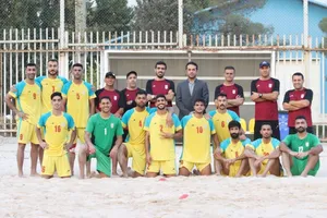 حضور تیم ملی فوتبال ساحلی در تورنمنت بلاروس