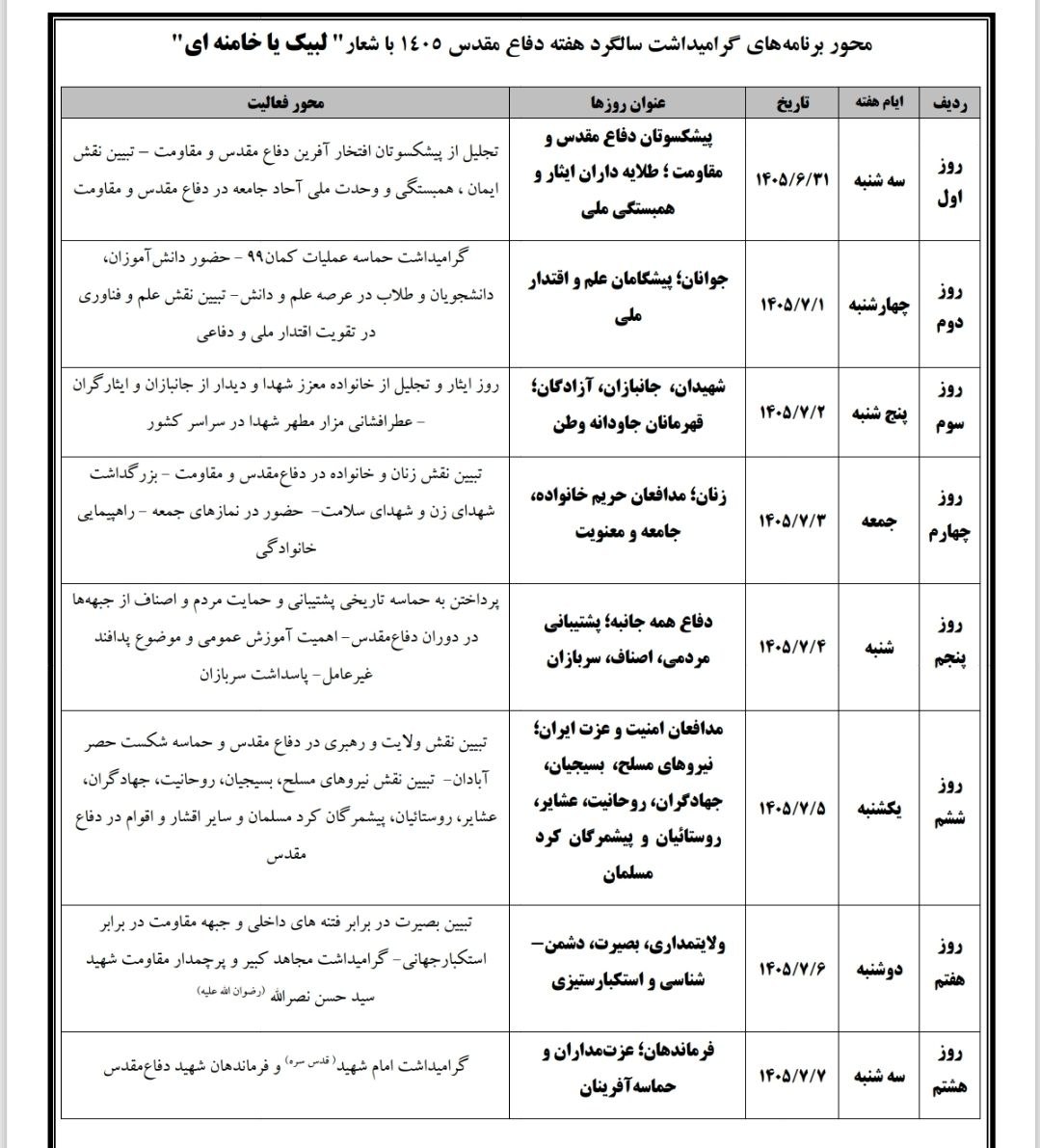 دشمن هنوز با بخشی از توانمندیهای نیروهای مسلح مواجه نشده است/ رژه ۳۱ شهریور برگزار نمیشود دشمن هنوز با بخشی از توانمندیهای نیروهای مسلح مواجه نشده است/ رژه ۳۱ شهریور برگزار نمیشود