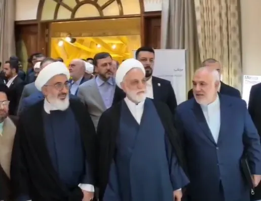 جمله تاریخی رهبر شهید انقلاب روی تصاویر دیدار رئیس قوه قضاییه ایران با علمای اسلامی و بزرگان ادیان کشور هند