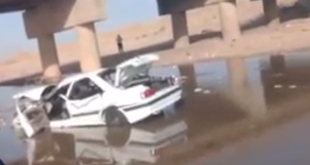 واژگونی پژو پارس در جاده دهلران ۴ کشته برجای گذاشت