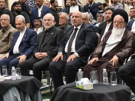 مراسم اربعین تدفین پیکر رهبر شهید در کربلا با حضور قالیباف/قالیباف:نزدیکی تهران و بغداد؛ امتناع از تحمیل سرنوشت توسط بیگانگان