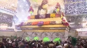حرم حضرت عباس (ع) نور باران شد