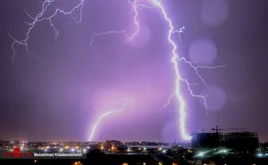 پیش‌بینی رعدوبرق، باد شدید و گرد‌وخاک در چندین استان کشور