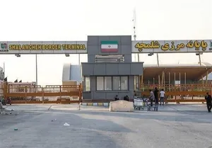 آغاز تردد کامیونی در مرز شلمچه خوزستان
