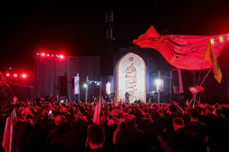 عزاداری شب عاشورا در میدان تجریش