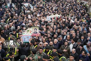 Funeral Ceremony of Martyrs Razini and Moghiseh