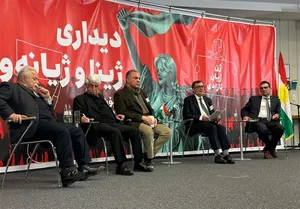 دورهمی کومله در آلمان؛ به نام «زن، زندگی، آزادی»؛ به کام تجزیه‌طلبان!