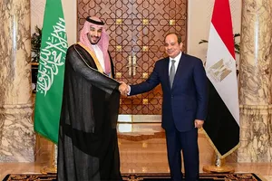 دیدار و رایزنی ولیعهد عربستان و رئیس‌جمهور مصر در قاهره