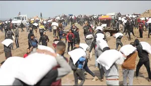 Israeli attack on flour queue in Gaza