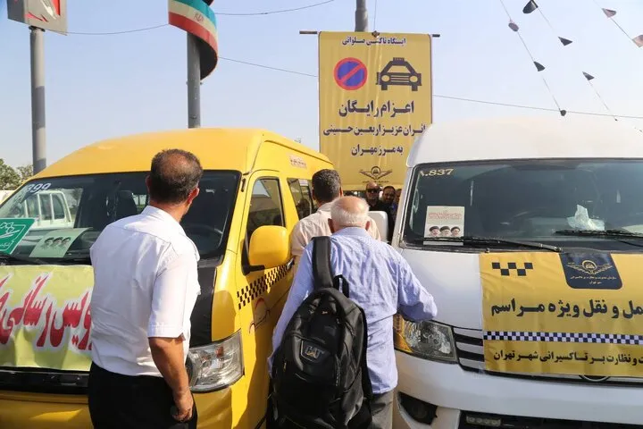 اعزام رایگان زائران اربعین به مرز مهران با ناوگان تاکسیرانی تهران