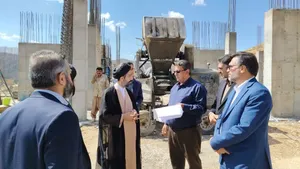 بازدید رئیس کل دادگستری چهارمحال و بختیاری از پروژه در حال احداث ساختمان دادسرای عمومی شهرستان کوهرنگ