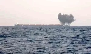حمله پهپادی به یک نفتکش در تنگه هرمز