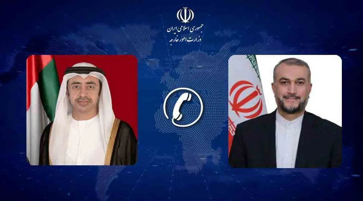 رایزنی تلفنی وزرای امور خارجه ایران و امارات/ تاکید بر توسعه روابط دوجانبه رایزنی تلفنی وزرای امور خارجه ایران و امارات/ تاکید بر توسعه روابط دوجانبه